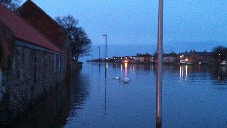 Flooding in Musselburgh