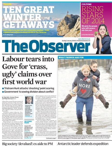 Observer front page 5/1/14