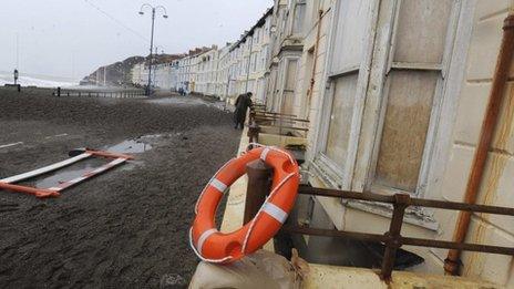 Damage at Aberystwyth