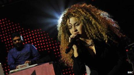 Ella Eyre (right) performed at BBC Radio 1xtra Live with collaborator Naughty Boy