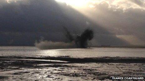 Royal Navy controlled explosion, Westcliff-on-Sea