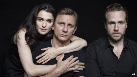 Rachel Weisz, Daniel Craig and Rafe Spall