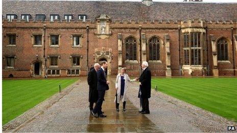 Duke of Cambridge at St John's College, Cambridge