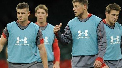 Scarlets duo Scott Williams and Rhys Priestland