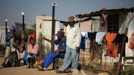 Residents of Diepsloot in Johannesburg