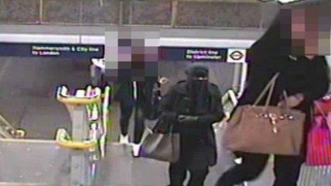 CCTV footage from Barking Station