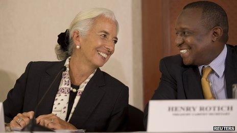 Christine Lagarde and Henry Rotich