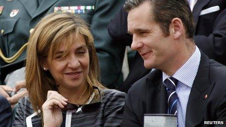 Princess Cristina and her husband Inaki Urdangarin in 2007