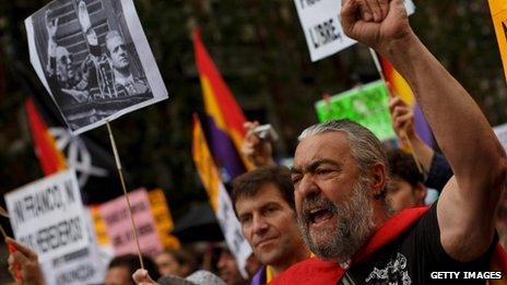 Anti-monarchist march in Madrid. Sept 2013