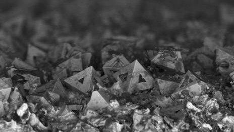 Crystals of a new material to be used on spacecraft