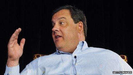 Chris Christie speaks at a conference in Idaho in July 2011.