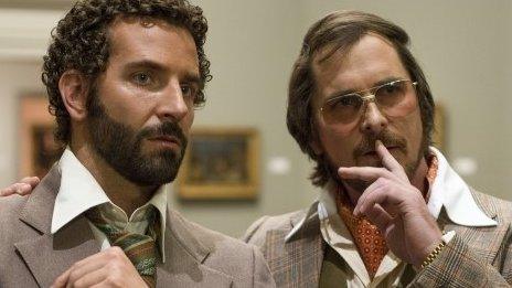 Bradley Cooper and Christian Bale in American Hustle