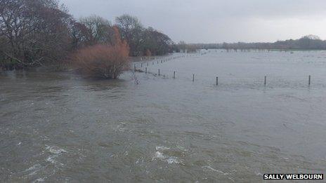 Flooding at Lower Bockhampton