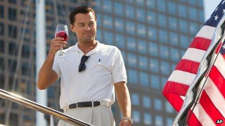 Leonardo DiCaprio in Wolf of Wall Street