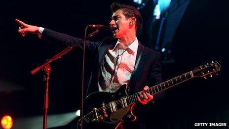 Alex Turner of the Arctic Monkeys