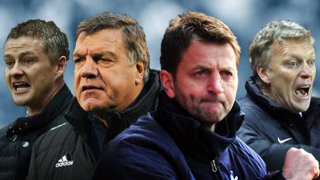 Ole Gunnar Soslkjaer, Sam Allardyce, Tim Sherwood, David Moyes