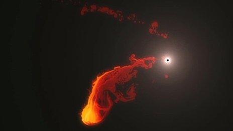 G2 gas cloud simulation