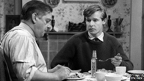 William Roache and Frank Pemberton in the first episode of Coronation Street