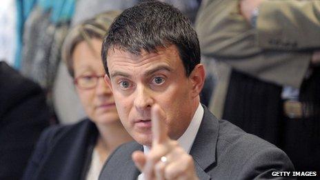 French Interior Minister Manuel Valls