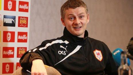 Cardiff City manager Ole Gunnar Solskjaer