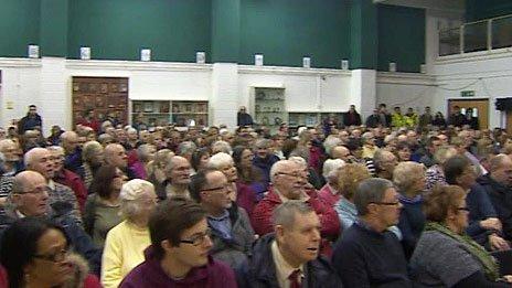 Public meeting in Aberystwyth