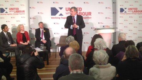 Gordon Brown in Lochgelly