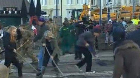 Seafront clean-up