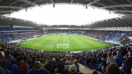 The fans settle back to enjoy the action from a new perspective as the action kicks off