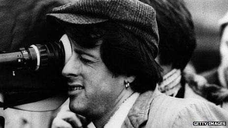 Sylvester Stallone on the set of Paradise Alley