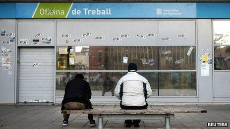 Employment office outside Barcelona