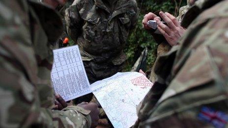 Army cadet training exercise in the Brecon Becons