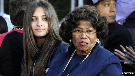 Paris and Katherine Jackson