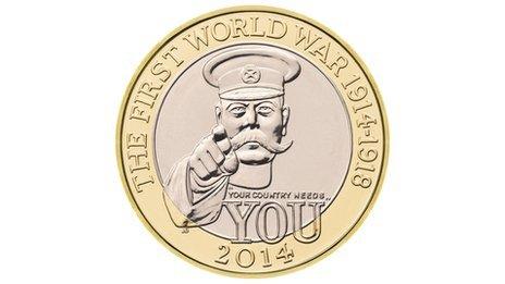 Coin commemorating the 100th Anniversary of WWI