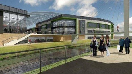 Artists impression of Riverside development