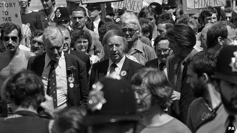 Arthur Scargill on NUM march
