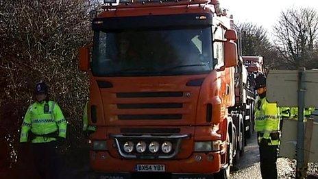 Fracking protest Barton Moss