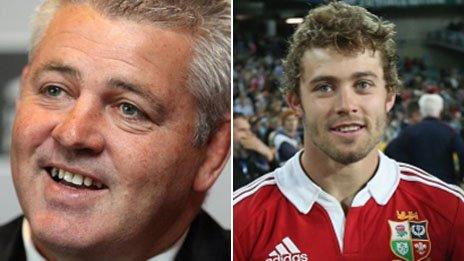 Warren Gatland and Leigh Halfpenny