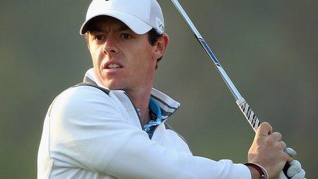 Rory McIlroy carded a two-under-par 70 in his first round at the Abu Dhabi Championship.