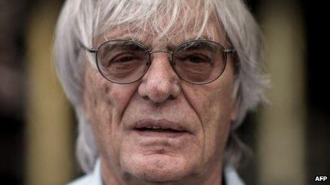 Bernie Ecclestone at the Formula 1 Singapore Grand Prix in September 2013