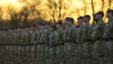 Members of 4th Battalion The Rifles