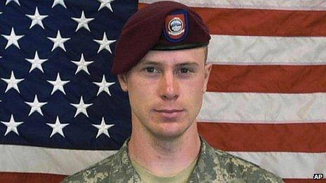 Undated image of US Army Sgt Bowe Bergdahl