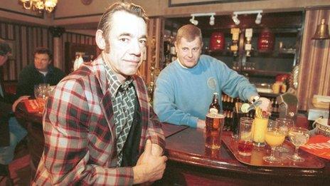 Roger Lloyd Pack and Kenneth MacDonald in Only Fools and Horses