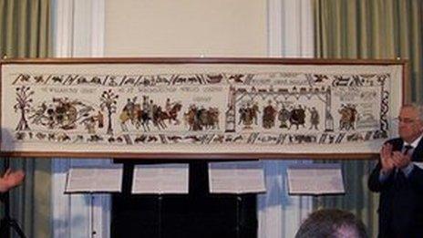 Part of Alderney's Bayeux tapestry