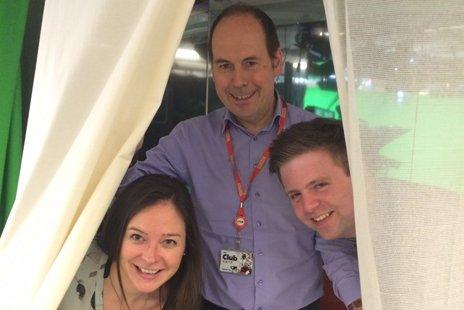 Rory Cellan-Jones with members of the technology team