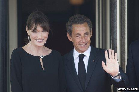 Carla Bruni and Nicolas Sarkozy