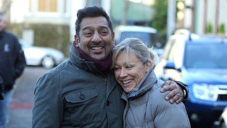 Masood Ahmed and Carol Jackson in EastEnders