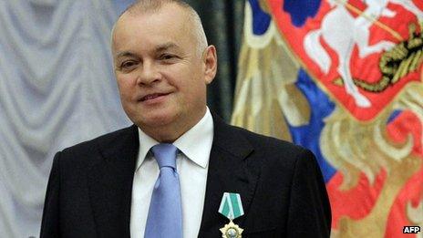 Russian television journalist Dmitry Kiselev