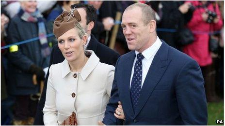 Zara Phillips and Mike Tindall