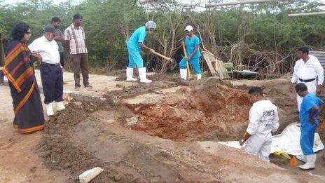 Excavators in Sri Lanka