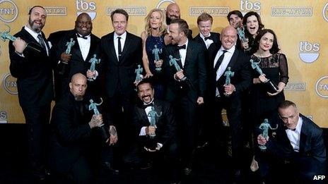 The cast of Breaking Bad